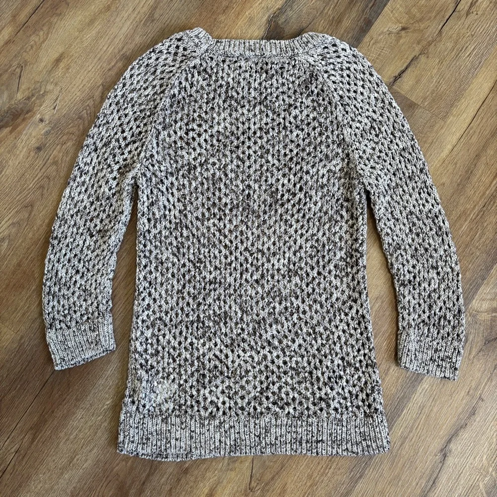 GAP Open Weave Slim Fit 3/4 Length Sleeve Sweater Sz M